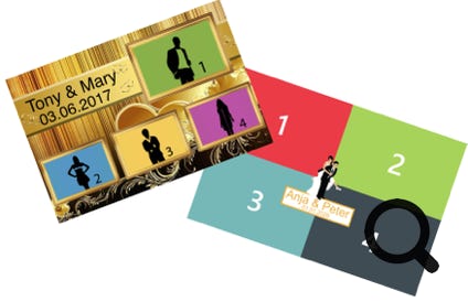 Layout für Fotobox Hochzeit