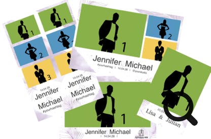 Layout für Fotobox Hochzeit